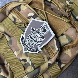 Parche táctico Chevron impreso con velcro – Insignia moral militar