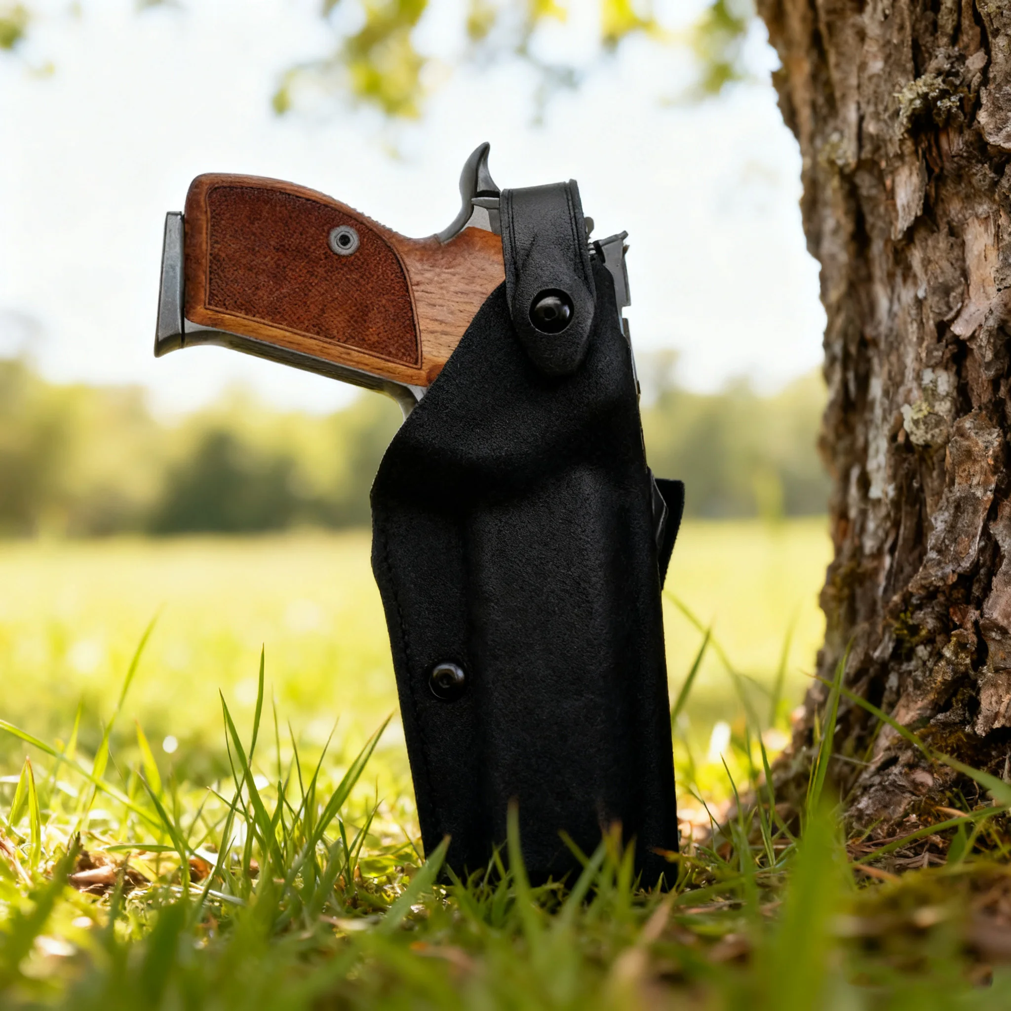 Colt 1911 Funda de cuero militar táctico mano derecha equipo de caza pistola de aire Color bala pistola caída rápida con Funda de cuero