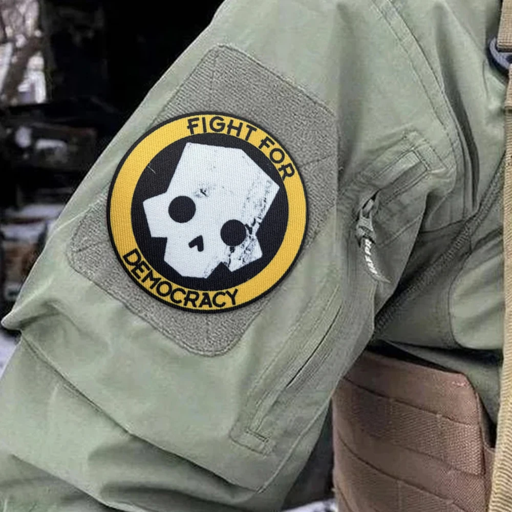 Parche de calavera con gancho y bucle, parches de insignia de moral para ropa, mochila, accesorios decorativos