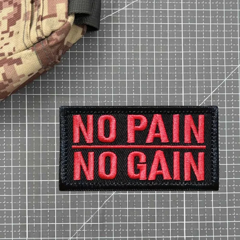 Parche bordado táctico sin dolor y sin ganancia, chaleco táctico, insignia de moral con gancho y bucle, pegatinas para mochila, parches para brazalete para ropa - imagen 4
