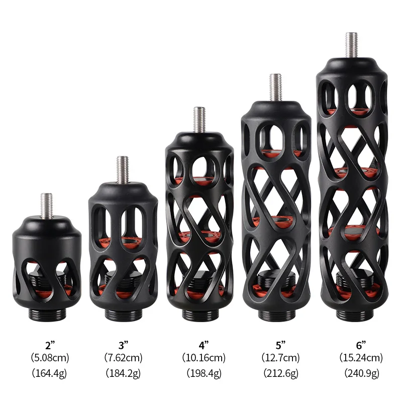 Estabilizador de arco compuesto TP615 de 2/3/4/5/6 pulgadas, amortiguador de aleación de aluminio, silenciador, arco recurvo, tiro de caza - imagen 2