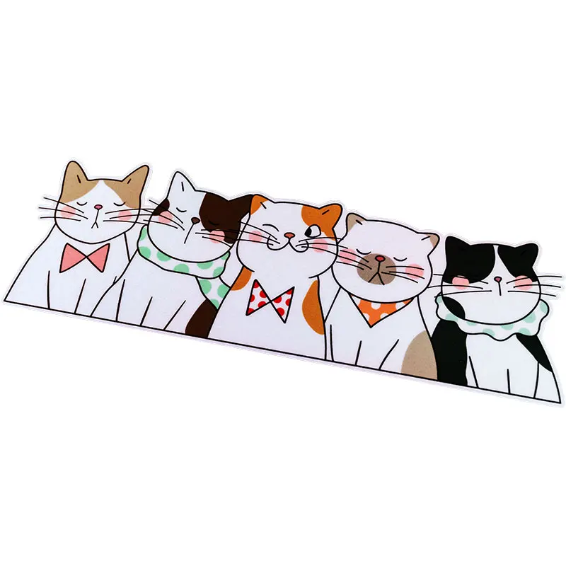 Pegatinas reflectantes impermeables para motocicleta eléctrica, pegatinas de protección solar para el cuerpo, con batería de gatos de dibujos animados - imagen 5