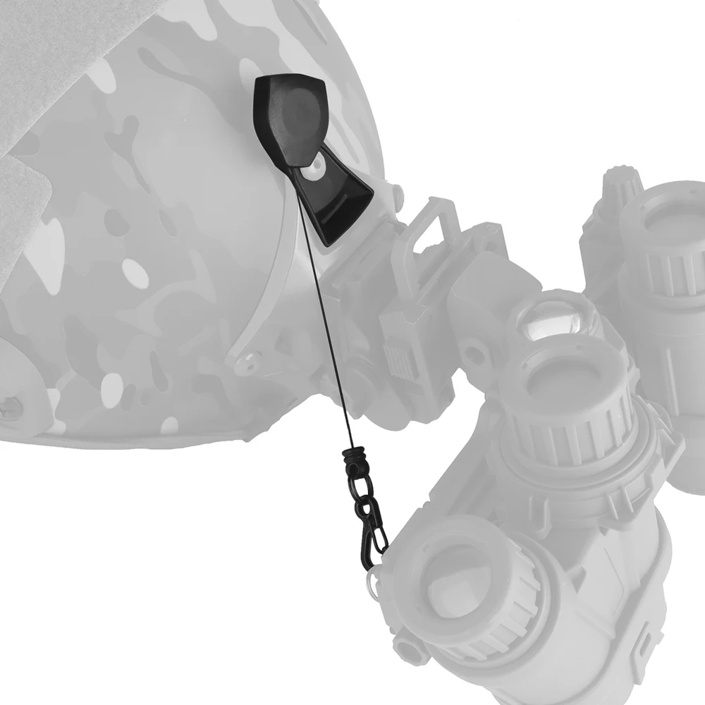 Cuerda antidesprendimiento de visión nocturna táctica, escudo VAS, casco tipo bala de Color, Base NVG, eslinga antipérdida