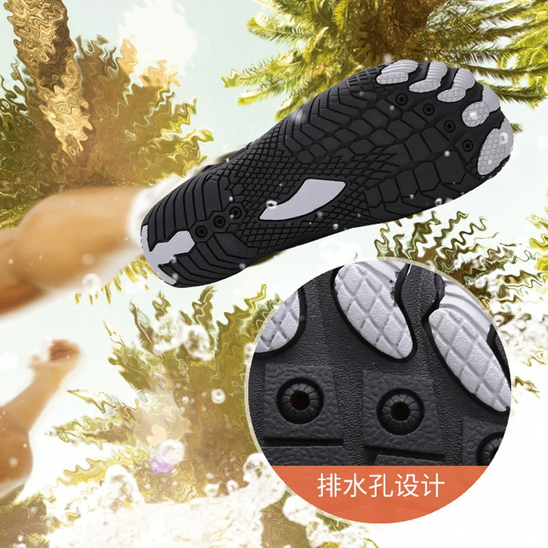 KOWM, zapatos acuáticos de playa para hombre, zapatos acuáticos de secado rápido para nadar, zapatillas para la playa, zapatillas deportivas ligeras para Surf aguas arriba para mujer - imagen 4