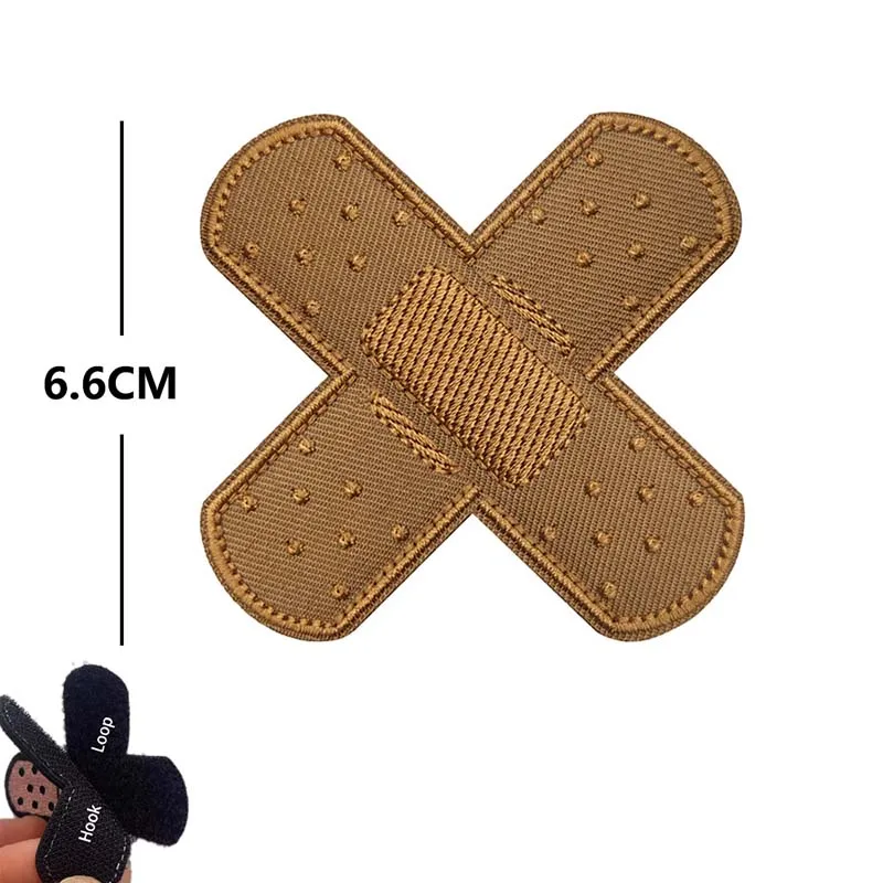 Insignias de moral 'I'm OK', parches para heridas con gancho y bucle, aplique bordado de banda, emblema táctico en ropa, mochila