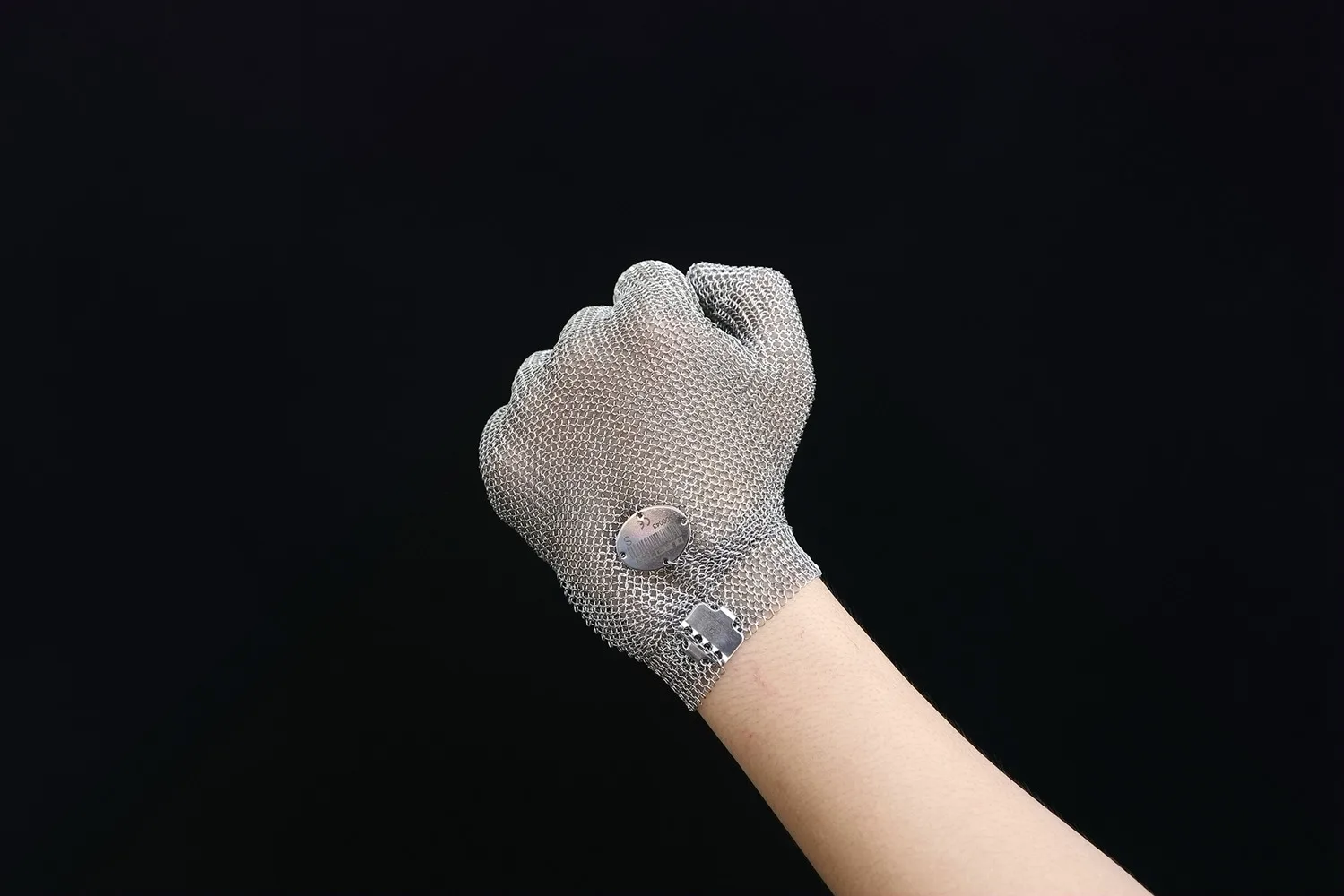 Guantes de protección de mano de bloqueo de armadura, guantes anticorte de acero inoxidable, anillo de acero cerrado, guantes protectores multiusos - imagen 4