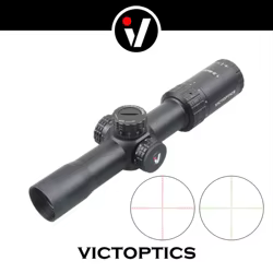 Victoptics 1.5-6x28 SFP Mira Telescópica | Iluminación Roja/Verde & Verdadero Zoom 4x | 1/5 MIL con Bloqueo de Torreta | Para Rifle de Aire