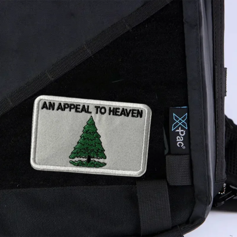 Parche "AN APPEAL TO HEAVEN", insignia de moral táctica con estampado de gancho y bucle, mochila, accesorios de decoración de ropa, brazalete adhesivo - imagen 5