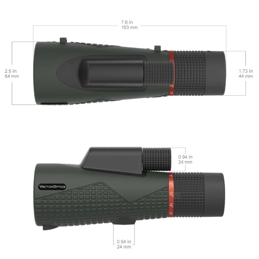 Óptica vectorial 8-16X56 ED Monocular potente telescopio impermeable de 56Mm para caza Camping Ip67 Bak-4, prisma de techo - imagen 5