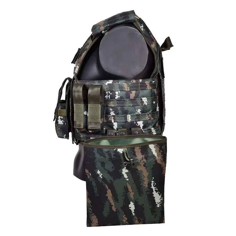 Chaleco táctico al aire libre de camuflaje Tabby Chaleco de rotura rápida de alambre de acero integrado - imagen 4