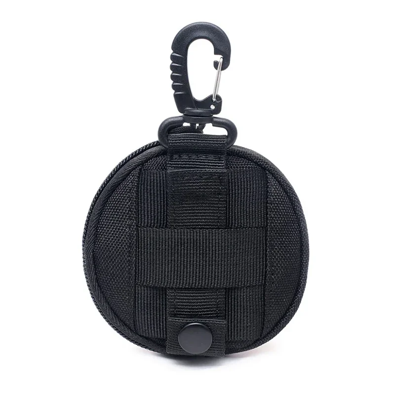 Bolsa táctica Molle para correr, bolsa para auriculares, monedero portátil con gancho, Mini bolsillo, bolsas para acampar, accesorios de billetera - imagen 5
