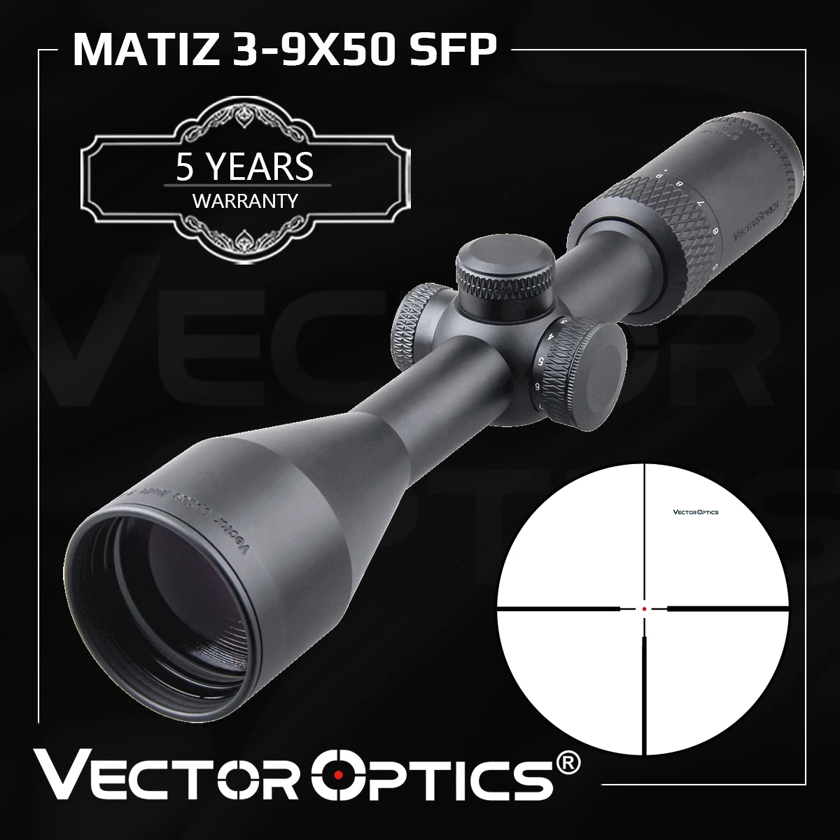 Óptica Vector Matiz 3-9X50 mira telescópica óptica óptica de tiro al aire libre Rifle alcance para caza Airsoft miras - imagen 2