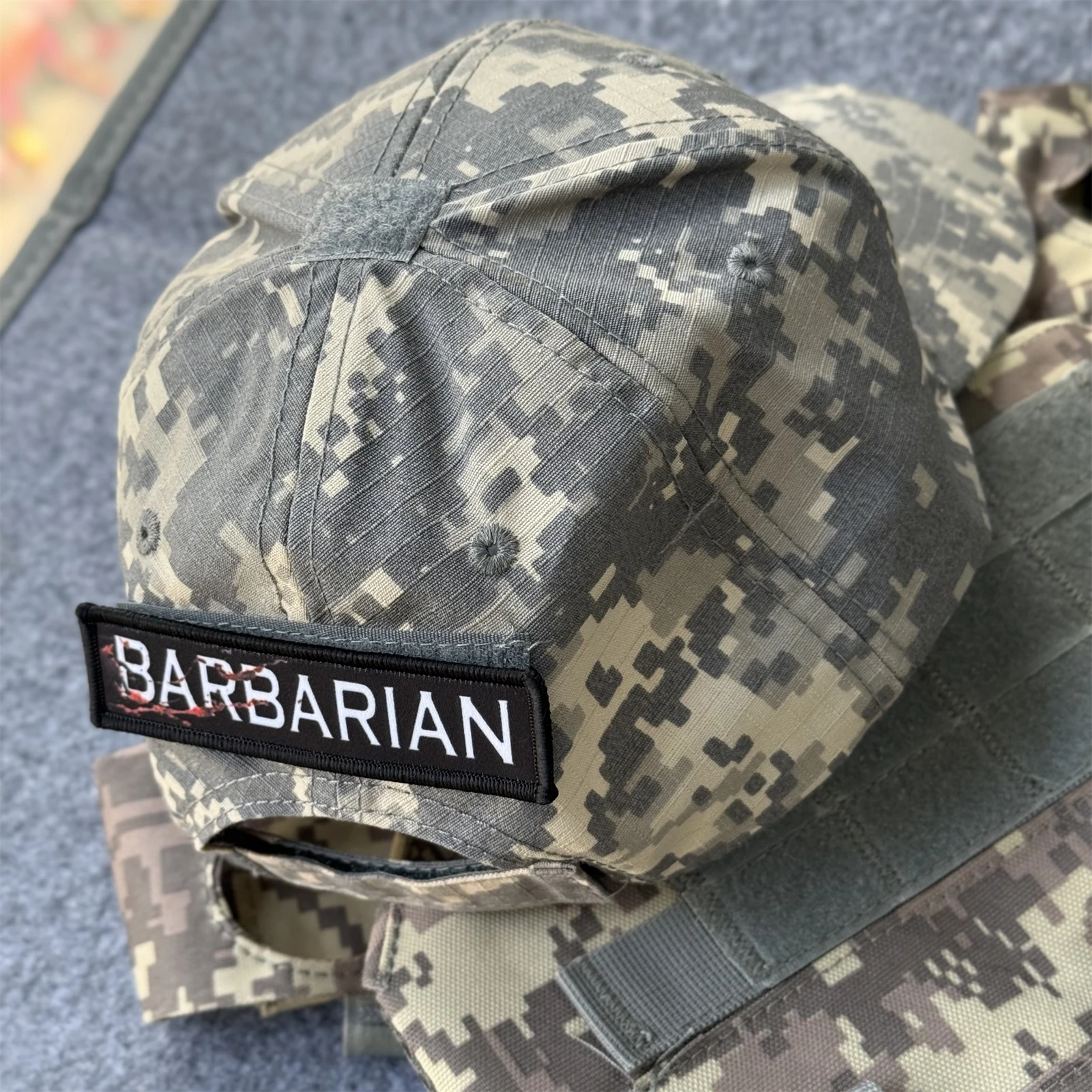 Parches impresos con insignia de moral divertida bárbara para ropa, brazalete militar táctico, gancho y bucle, accesorios para mochila, pegatinas