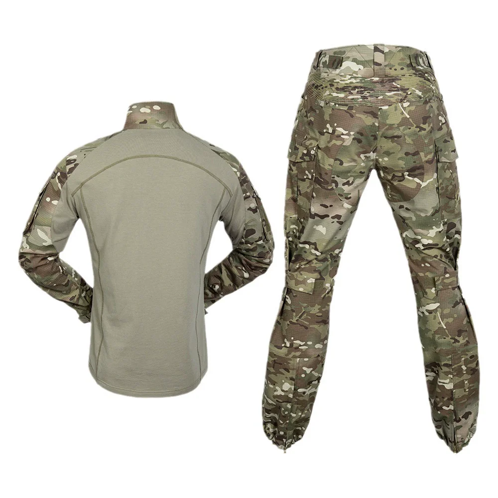 Conjunto de traje de rana G5 de primavera, conjuntos de entrenamiento de manga larga verde militar, ropa elástica transpirable resistente al desgaste, camuflaje táctico al aire libre - imagen 5