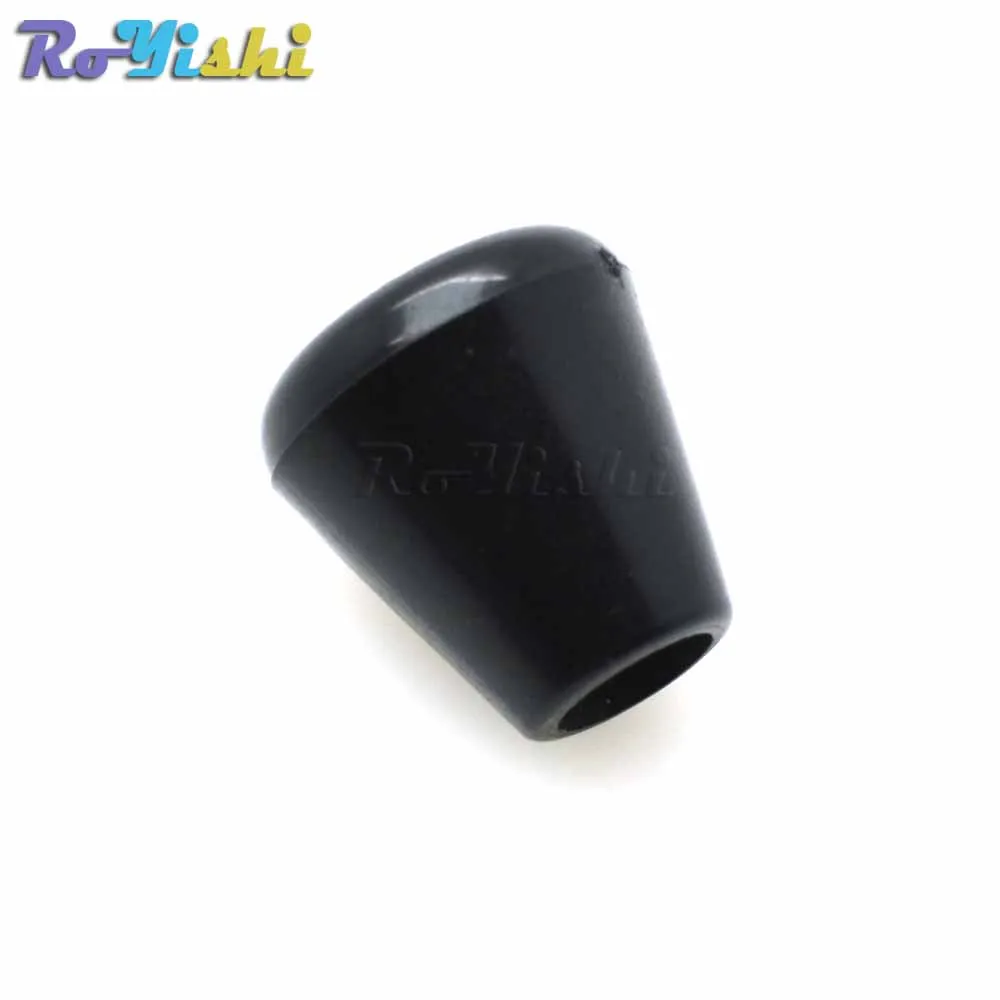 10 unids/pack tirador de cremallera extremos tapón de campana sin tapa bloqueo de cable plástico agujero negro tamaño: 5,7mm - imagen 3