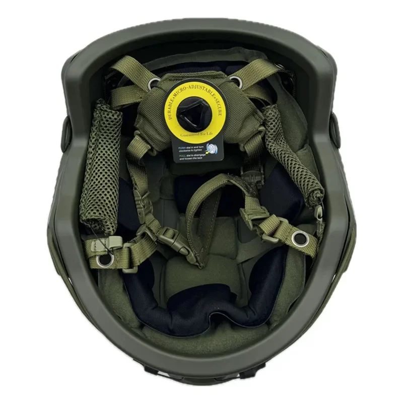 Casco balístico FAST Kevlar corte alto con suspensión Wendy táctico - imagen 4