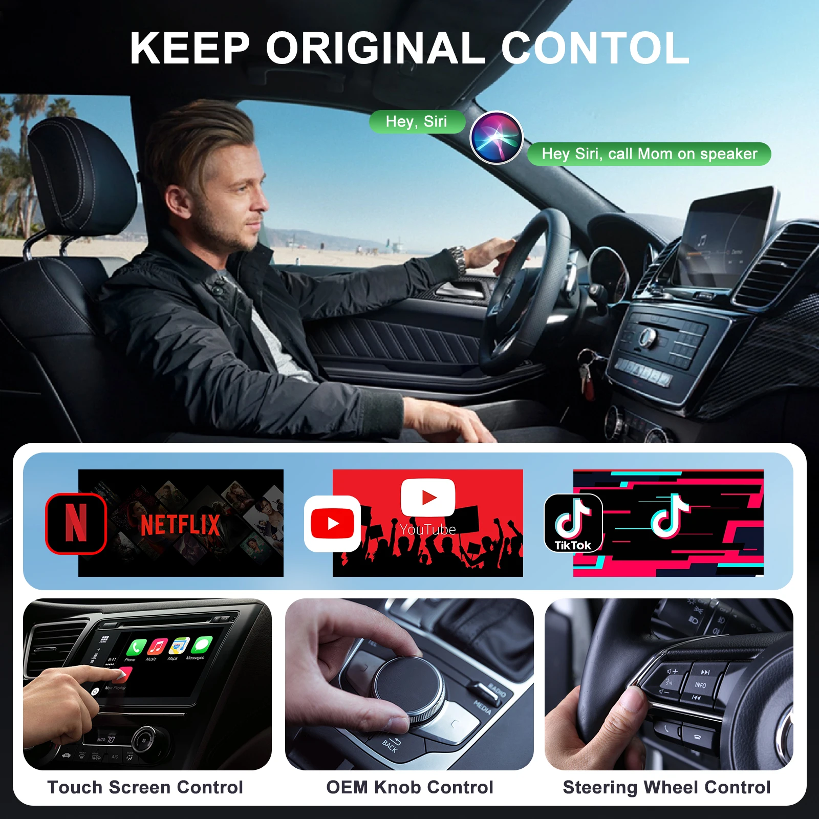 Adaptador CarPlay inalámbrico USB para coche - sin cables premium - imagen 5
