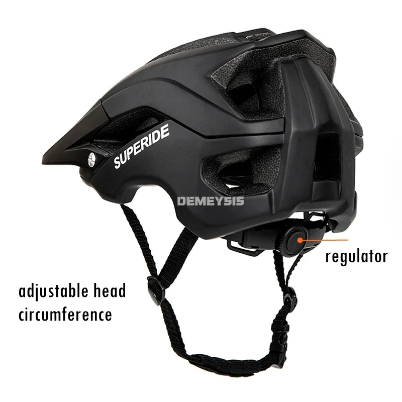 Casco de bicicleta moldeado integralmente para hombres y mujeres DH, cascos protectores para montar en bicicleta de montaña y carretera, casco de seguridad ultraligero para ciclismo - imagen 5