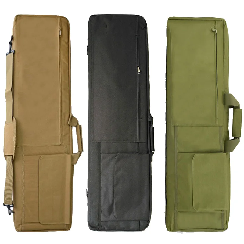 85CM/100CM deportes al aire libre pistola de tiro de alta resistencia llevar Rifle funda hombro bolsa accesorios bolsa caza táctico Rifle arma bolsa - imagen 5