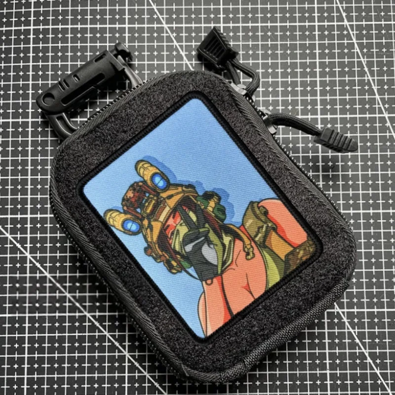 Parche de Chica de Anime, insignia de moral táctica, estampado militar, gancho y bucle, mochila, ropa, accesorios decorativos, pegatina, brazalete - imagen 3