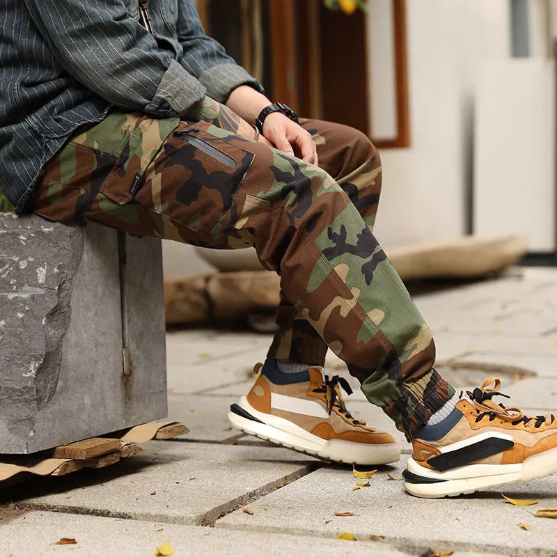 Emerson Gear pantalones tácticos cargo camuflaje con banda tobillo - imagen 3