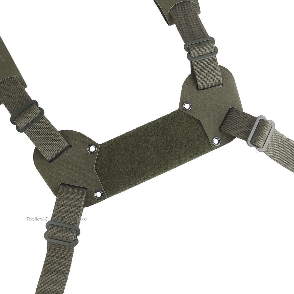 Plataforma de pecho táctica Mini V2, chaleco ligero de perfil bajo H-Harness Micro Chesty, equipo Airsoft para caza al aire libre - imagen 4