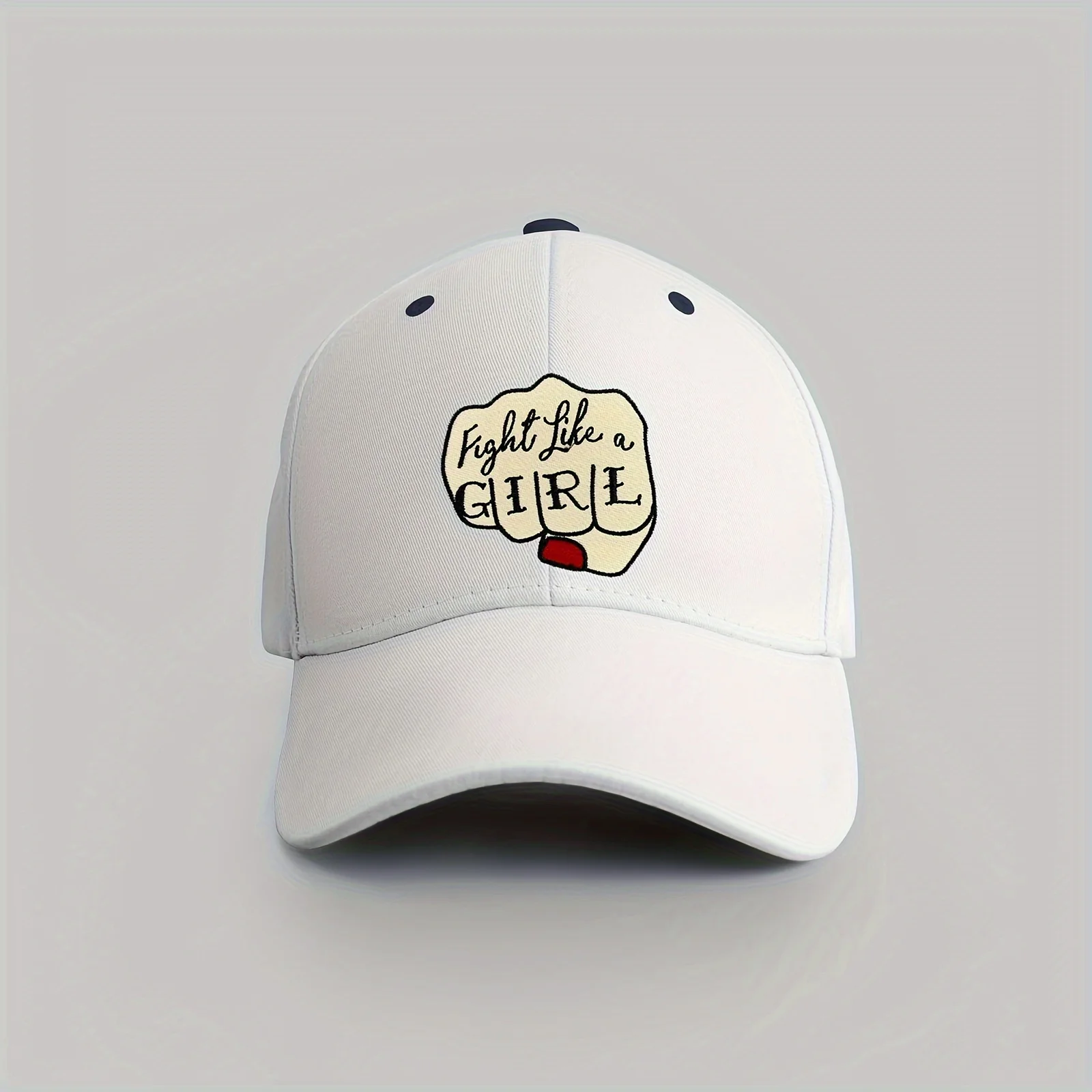 Parche de hierro bordado con puño Punk para mujer "Fight Like A Girl", insignia adhesiva para coser, perfecto para mochilas DIY, ropa de sombrero - imagen 2