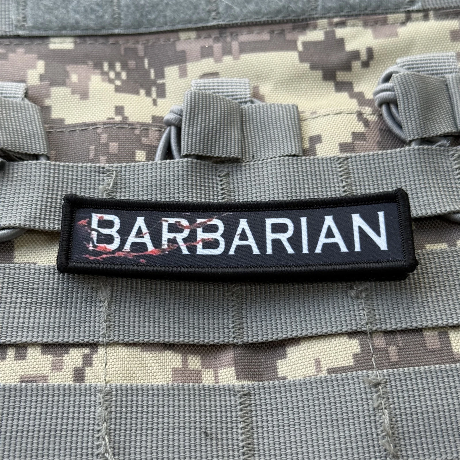 Parches impresos con insignia de moral divertida bárbara para ropa, brazalete militar táctico, gancho y bucle, accesorios para mochila, pegatinas - imagen 5
