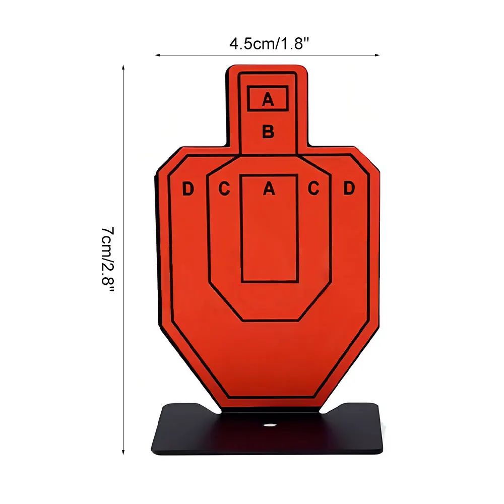 Mini objetivo de tiro de Metal IPSC/IDPA, objetivo de entrenamiento, 3 uds., Airsoft BBs/Gel Blaster, pellets/Paintballs, práctica de tiro, objetivo - imagen 2