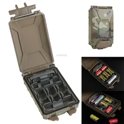Caja de baterías táctica resistente al agua con MOLLE y correa modular