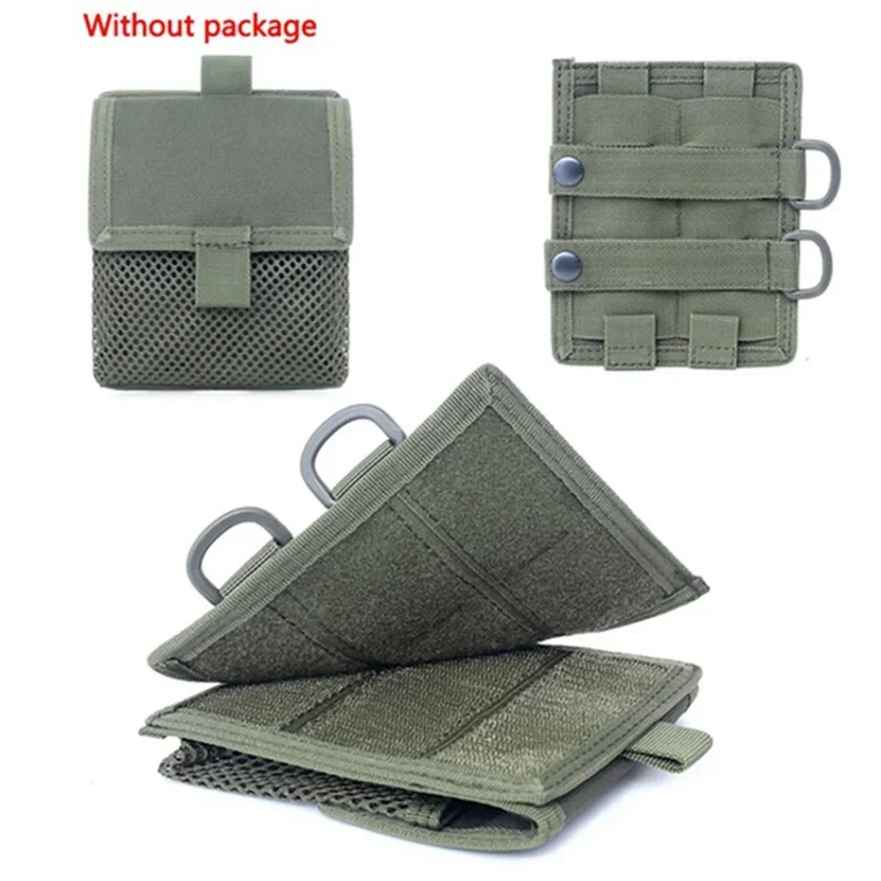 Bolsa táctica EDC Molle, Panel de tablero de parche, bolsa para revistas, riñonera con gancho, Walkie Talkie, bolsa para munición, equipo