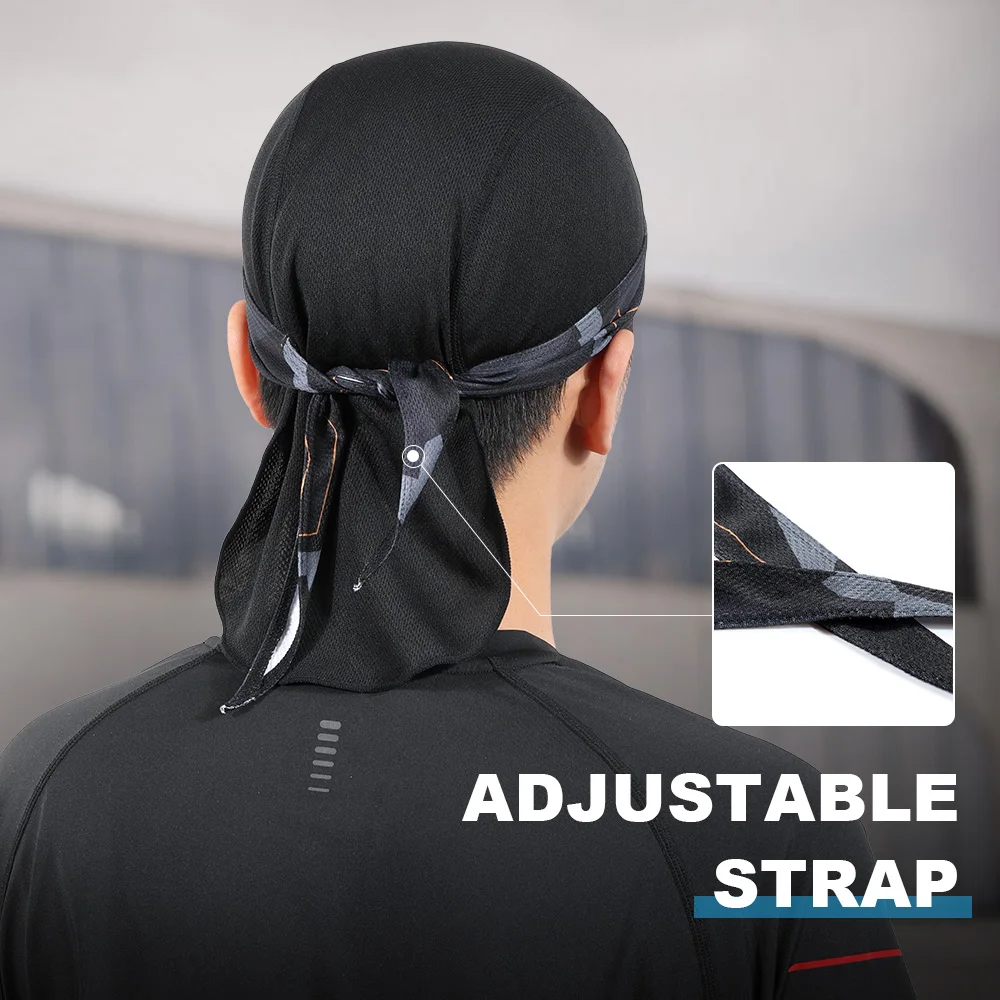 Gorro deportivo de ciclismo para hombre, gorro de pirata para correr, de secado rápido, para bicicleta, pesca, gorra de béisbol, pañuelo para la cabeza - imagen 5