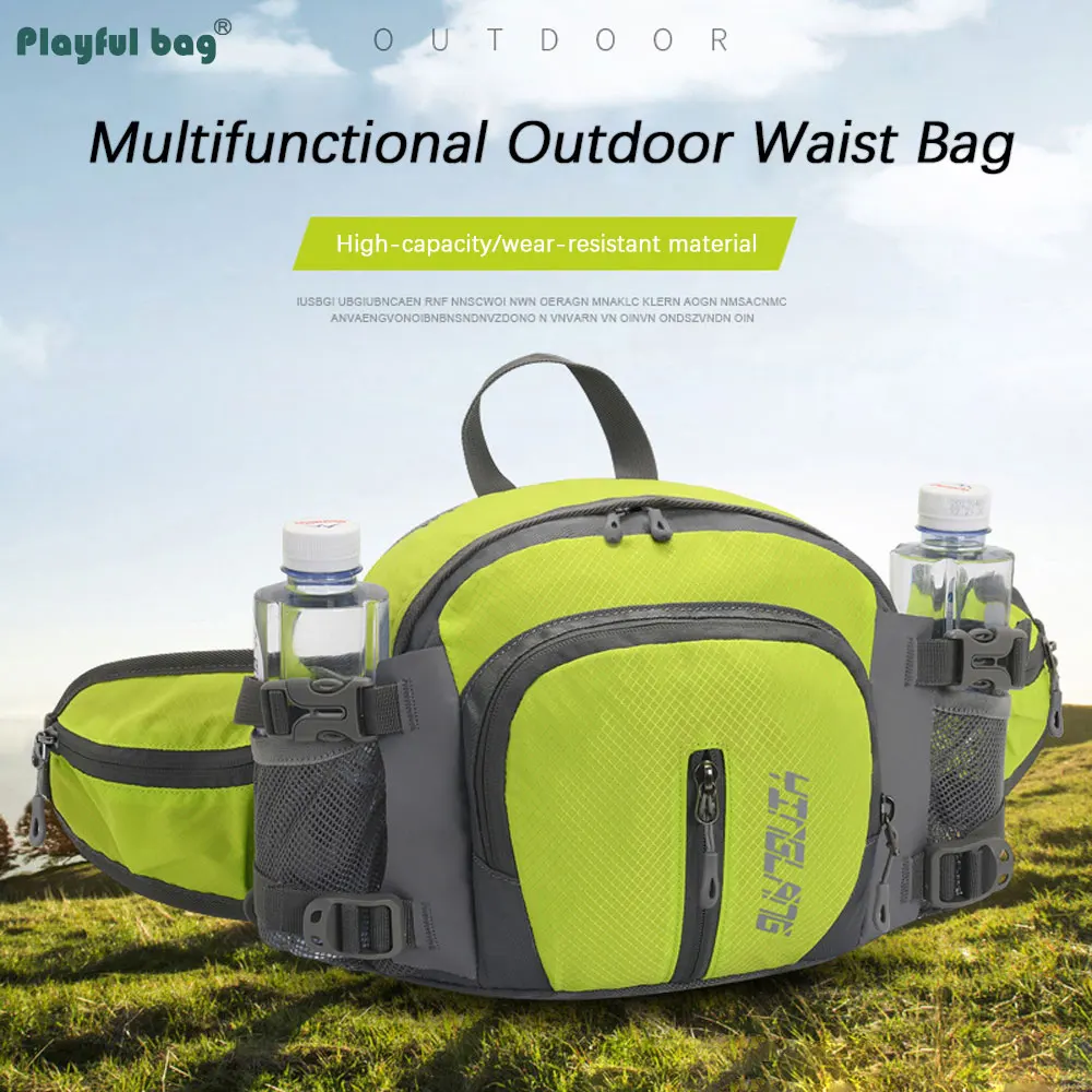 Riñonera multifuncional para deportes al aire libre, mochila para ciclismo, correr, senderismo, botella de agua, cinturón, ligero, AVA304 - imagen 2