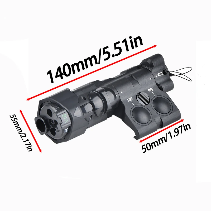 Caja de batería táctica MAWL C1, desmontaje, diseño Modular, caja de batería MAWL portátil impermeable para batería CR123A 16340 - imagen 4
