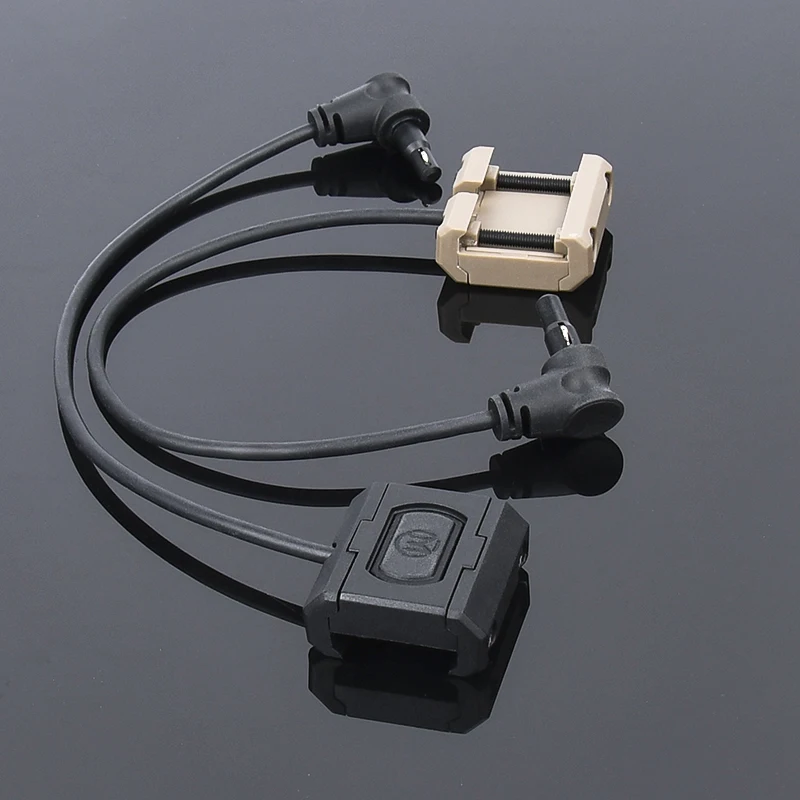 Interruptor de presión remoto con botón Mod, conector SF/Crane, accesorio de linterna de arma, compatible con linternas PEQ OGL Surefir M300 M600, para caza y láser - imagen 4