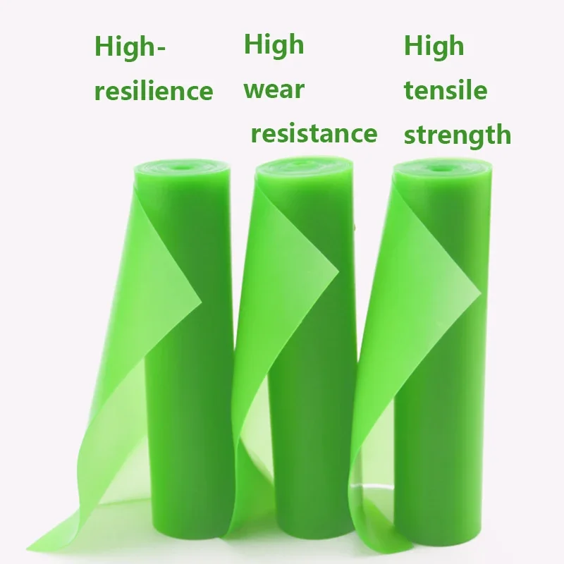 Tirachinas verde transparente, banda de goma de 200x15cm, relación de estiramiento 1:6, alta rebote, resistente al desgaste, accesorios para tirachinas - imagen 4
