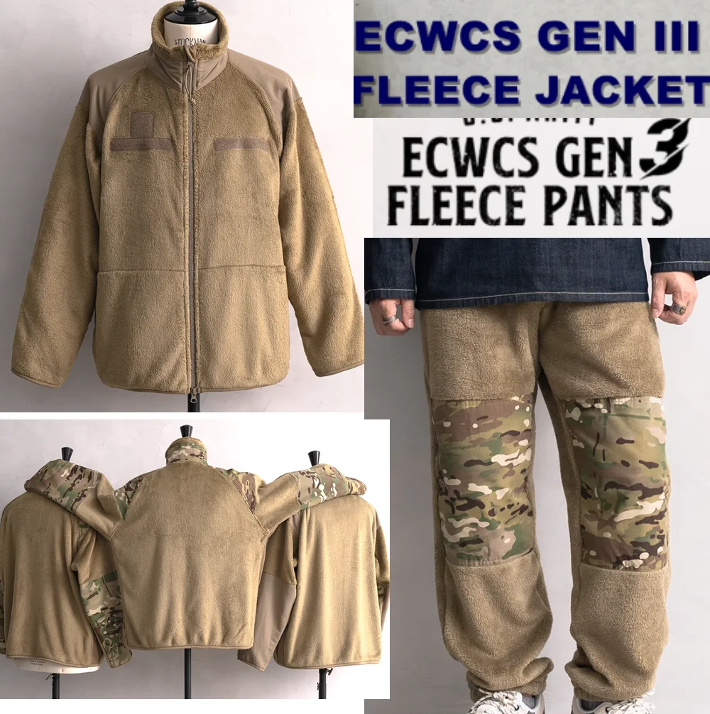 Traje de asalto táctico, forro interior ECWCS, chaqueta cálida a prueba de viento/pantalones de algodón, forro interior M65, chaqueta/pantalones de felpa L3