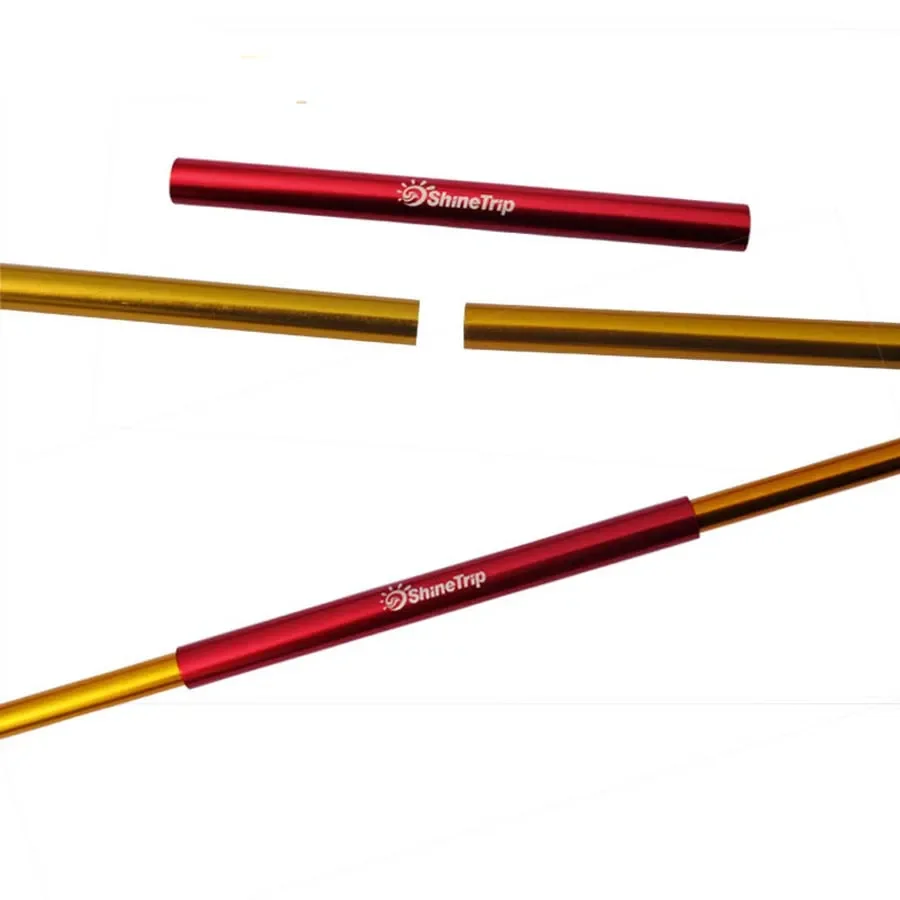 4 unids/lote de aleación de aluminio para tienda de campaña, férula de ayuda para reparación de emergencia, tubo de manga dividida para postes de tienda de 7,9/8,5mm - imagen 4