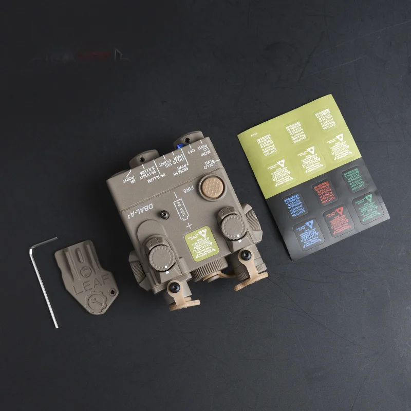 Caja de batería de DBAL-A2 táctica, caja de láser ficticia no funcional, apta para caza, 20mm, Arma de riel, explorador, Airsoft, decorativa - imagen 2