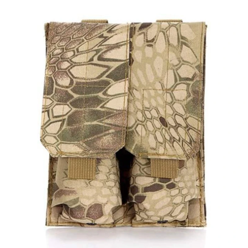 Bolsa táctica de 9mm para cargador, bolsa de doble Molle y soporte para linterna, adecuada para Glock M1911 y 92F - imagen 2