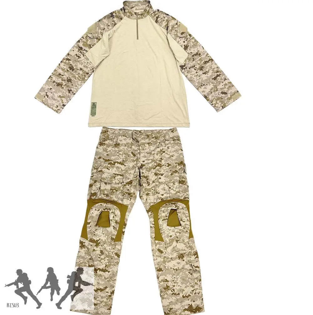 Nueva versión al aire libre CP estilo táctico G2 traje de rana top/pantalones traje de entrenamiento AOR1/sello/tela antiroja