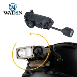 Luz táctica para casco Sidewinder Compact II, luz IR roja, verde, azul y blanca, luz de señal IFF, linterna de explorador para casco rápido