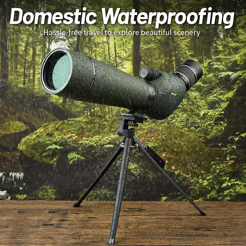 Mira telescópica actualizada de 20-60x80 con bolsa de transporte para trípode BAK4, mira telescópica impermeable de alta definición para observación de aves HD - imagen 5