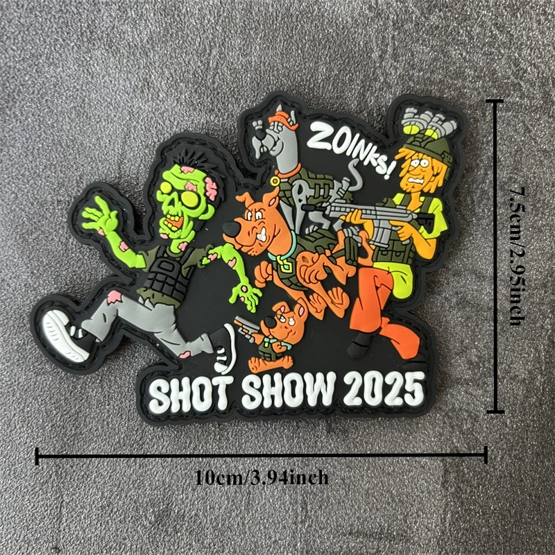 Pulpo táctico de PVC con parche de bala, insignia de moral militar, gancho, brazalete del ejército, parches, pegatina para mochila para ropa - imagen 2