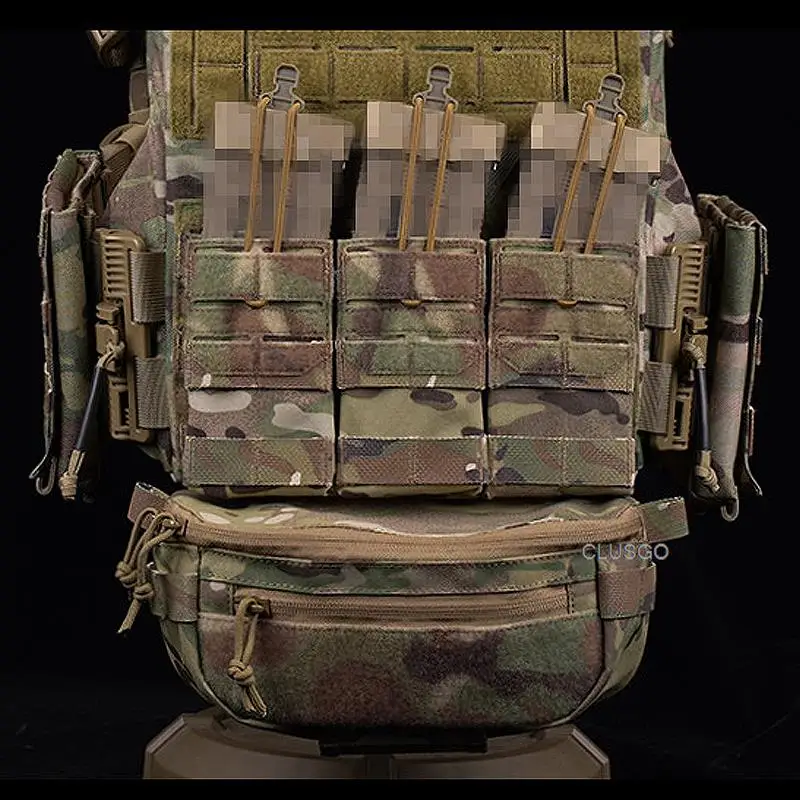 Bolsa táctica, bolsa Triple para revistas 5,56, riñonera de doble uso, bolsa colgante de almacenamiento Molle, paquete de tácticas de campo al aire libre - imagen 4