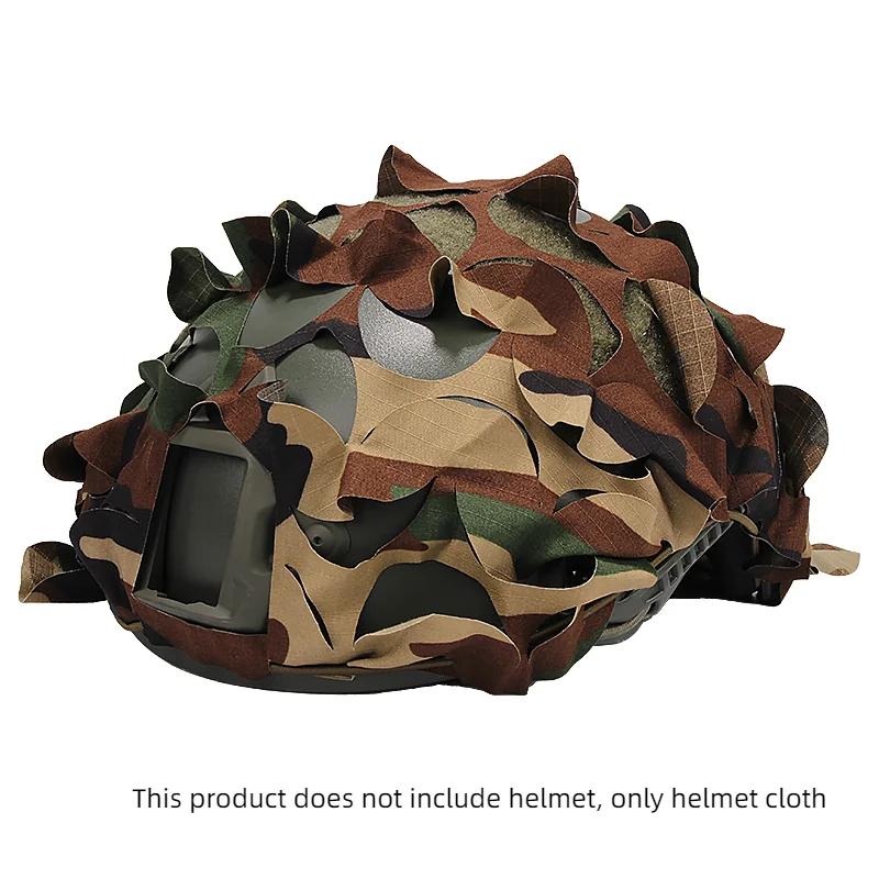 Equipo de entrenamiento sigiloso con capucha de tela para casco 3d de camuflaje táctico - imagen 2