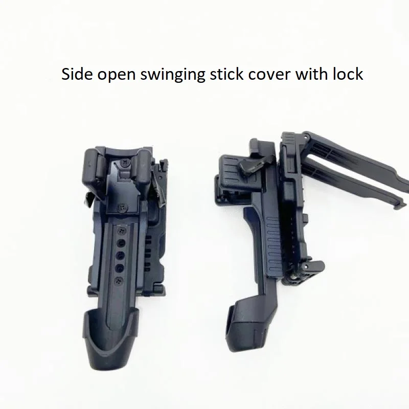 Conjunto táctico de tirón rápido abierto lateral, combinación de chaleco de soporte de rotación de 360 grados, juego de bastones MOLLE, juego de linterna - imagen 4