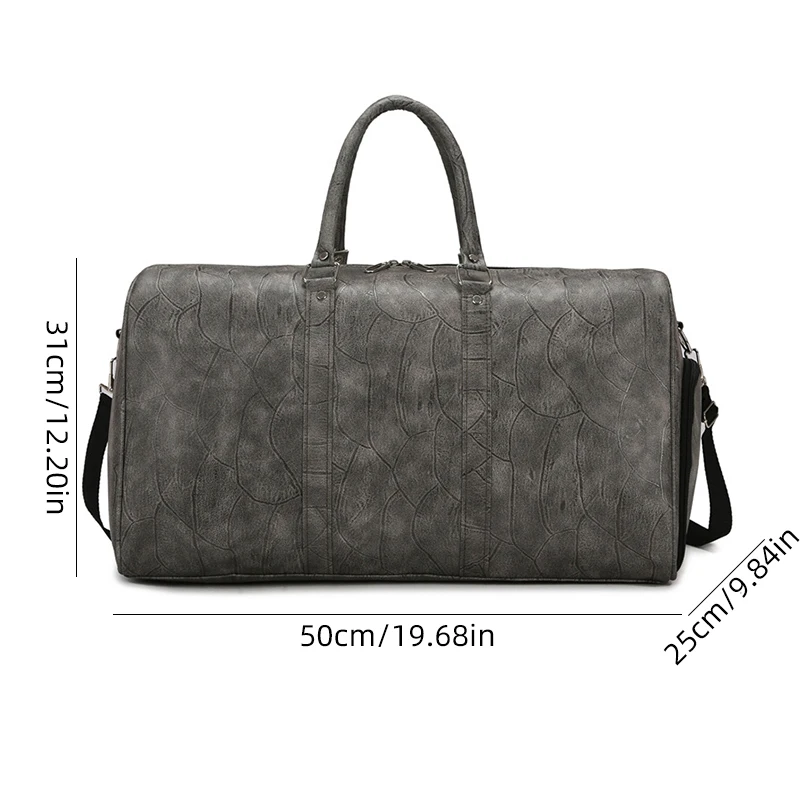 Bolsa de viaje para gimnasio, Fitness, separación en seco y húmedo, viaje corto al aire libre, equipaje de negocios, bolso de hombro tipo bandolera con compartimento para zapatos - imagen 3