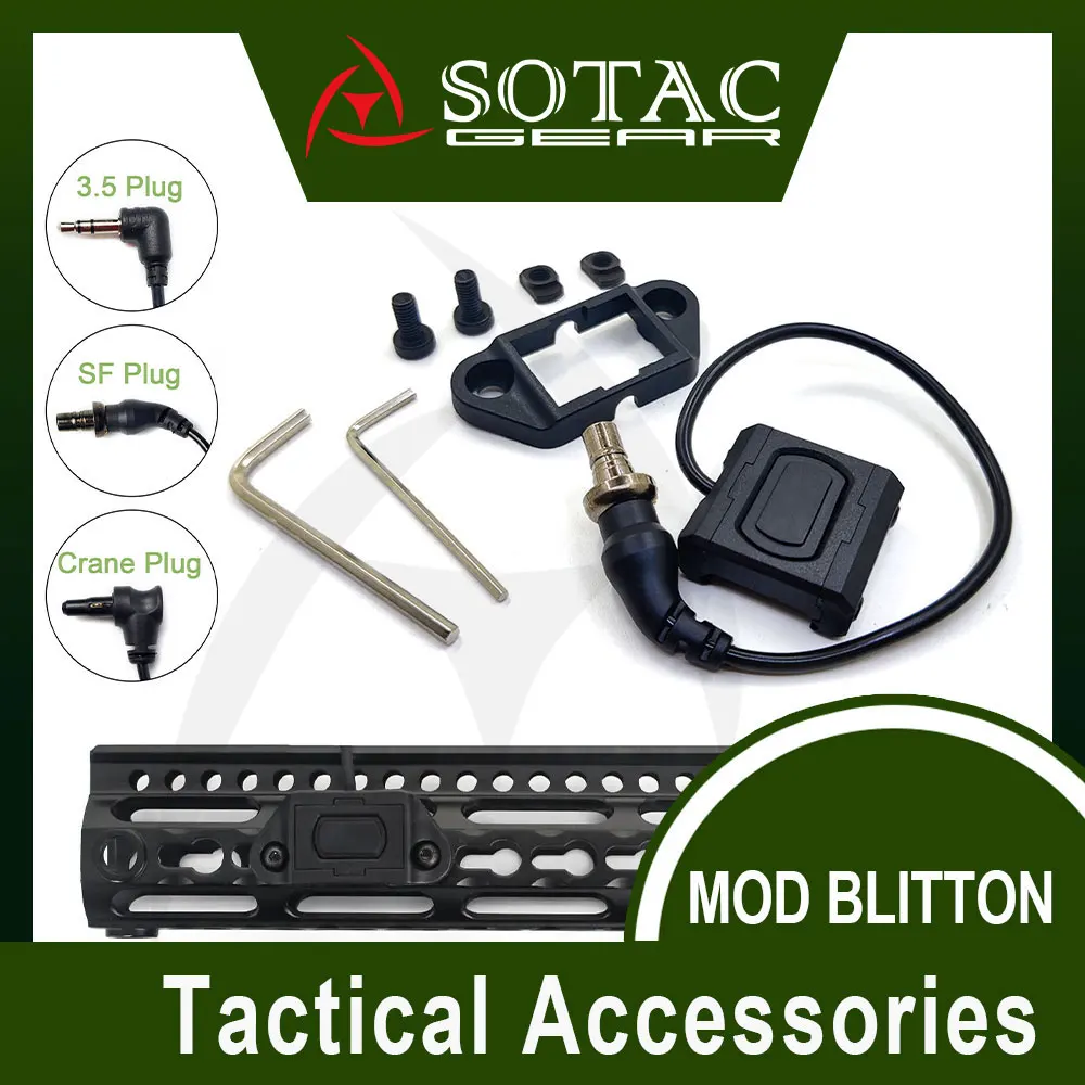 SOTAC linterna táctica Mini con interruptor remoto Keymod - imagen 3