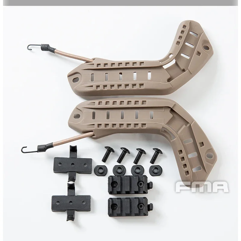Riel guía FMA de nailon táctico de Color BK/DE/FG, accesorios para casco balístico rápido/BJ/PJ OPS - imagen 3